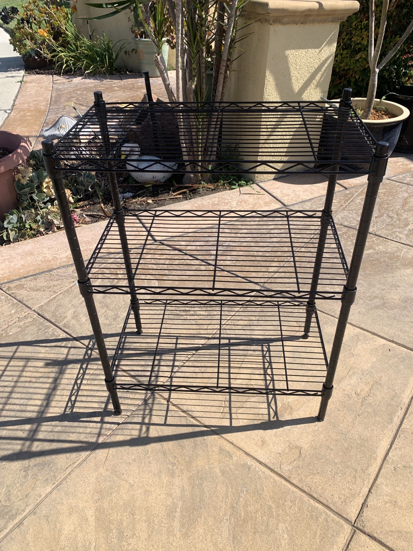 Small Storage Rack Black 30X24X13