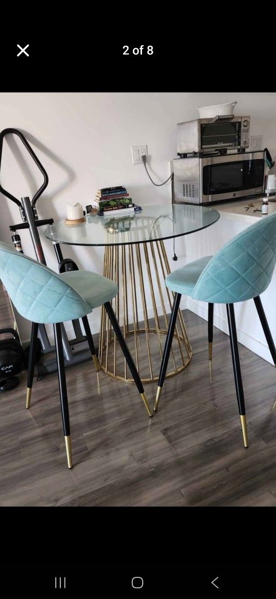 Table and Stools Set