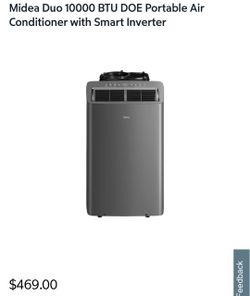 Midea Duo 10000 BTU DOE Portable Air Conditioner with Smart Inverter