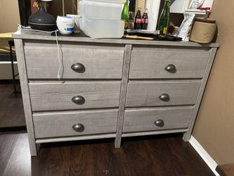 Gray Dresser 51” wide 18”depth 33” height