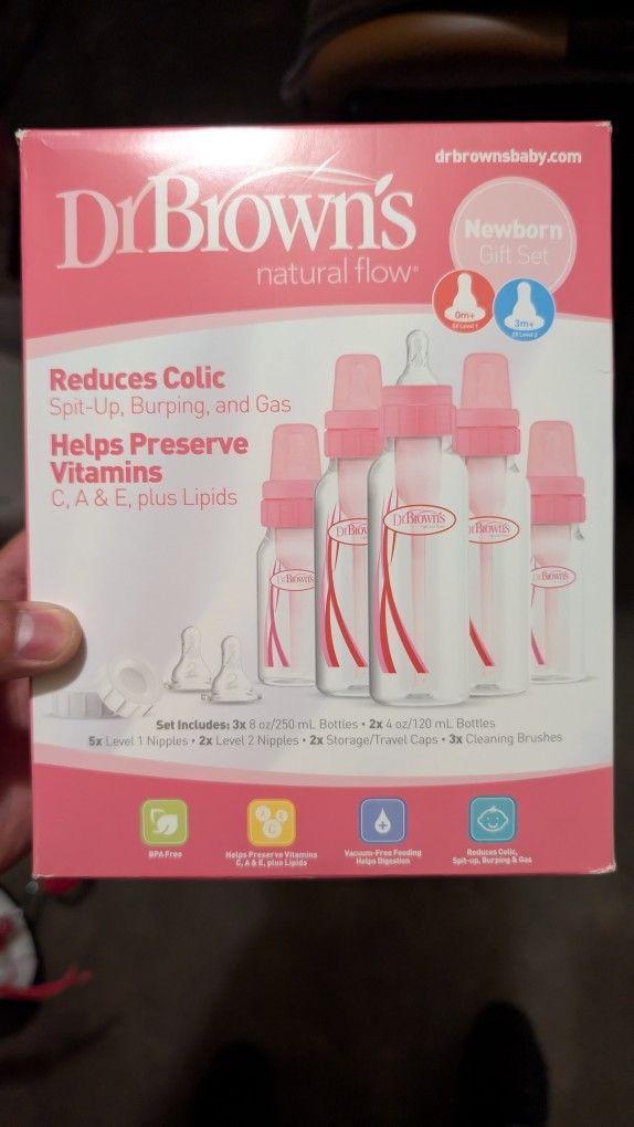 Brand New Sealed Dr. Brown Natural Flow Baby Bottles