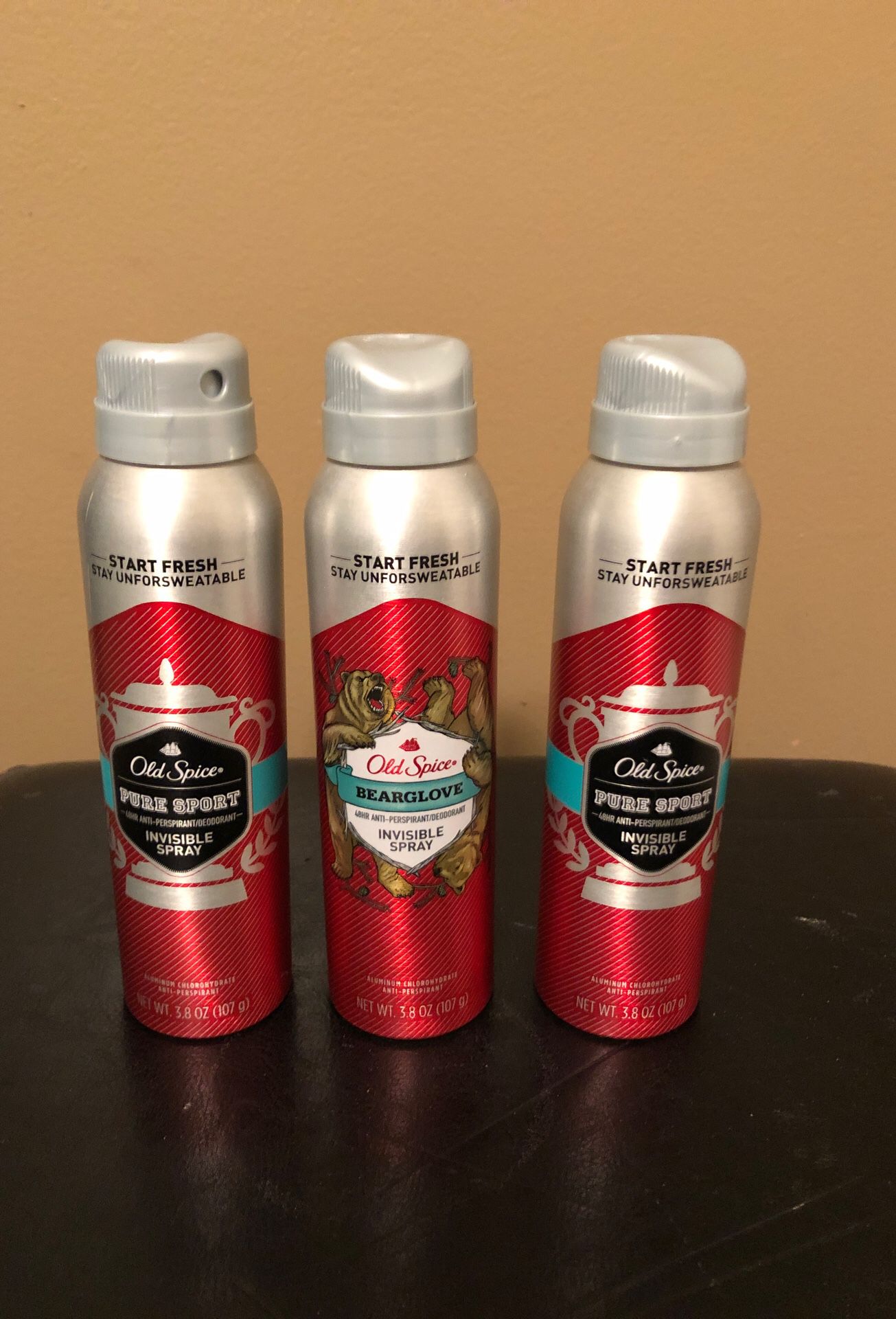 3 Old Spice invisible spray