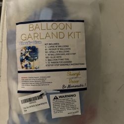 Baby Boy Balloon Garland