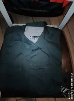 Drill Clothing Company Blk Button Down Long Sleeve Comes With A Complimentary Tie Blk And Wht