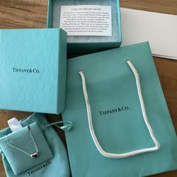 Tiffany & Co Sterling Silver Bean Necklace