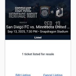 San Diego FC Vs Minnesota United(Cox Business)