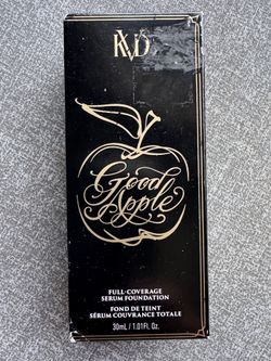 $45 value KVD Good Apple Full-Coverage Serum Foundation - Black Packaging