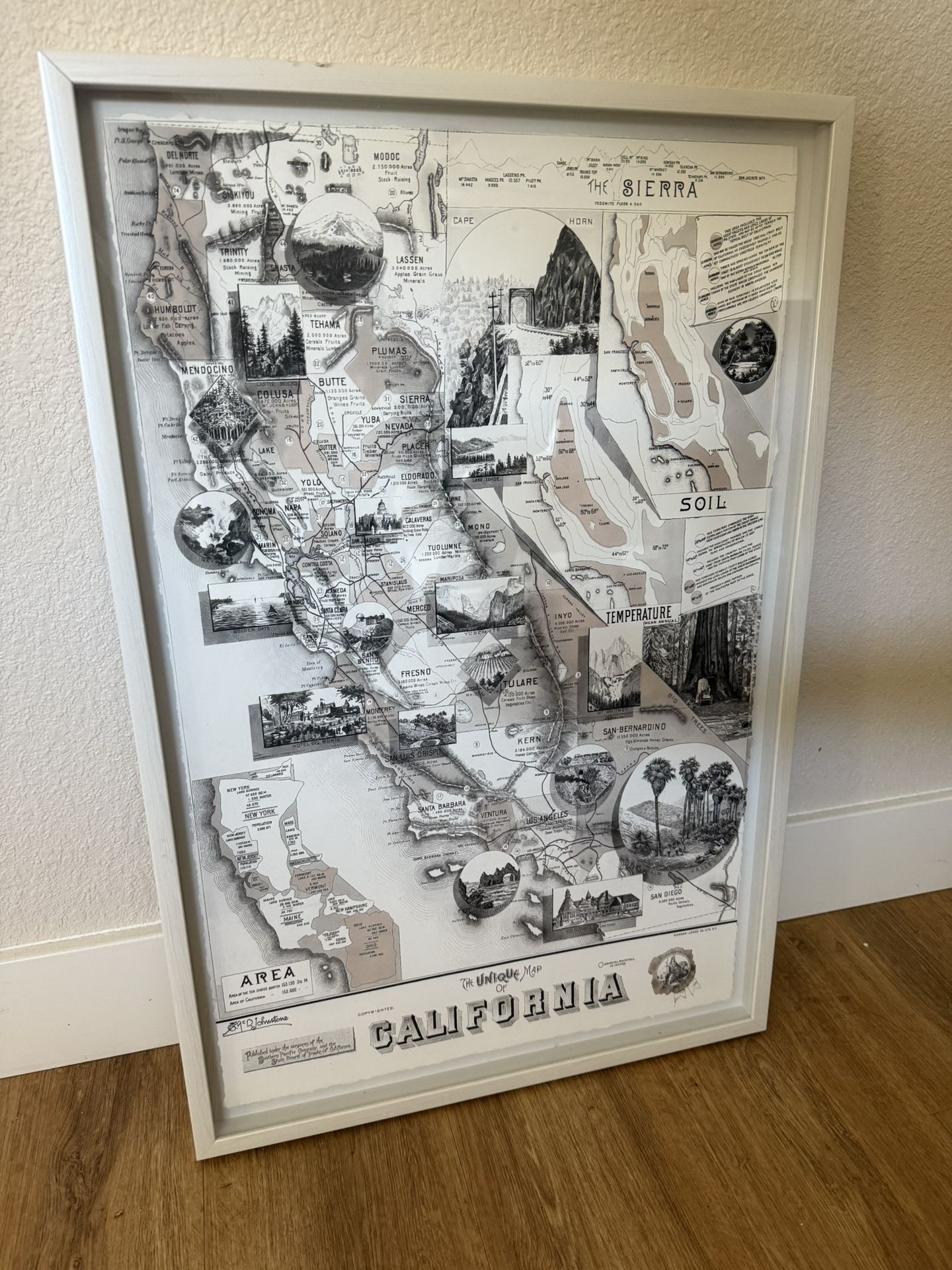 Shadow Box California Map