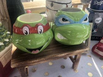 Ninja Turtle Mugs Cups 2 Cups