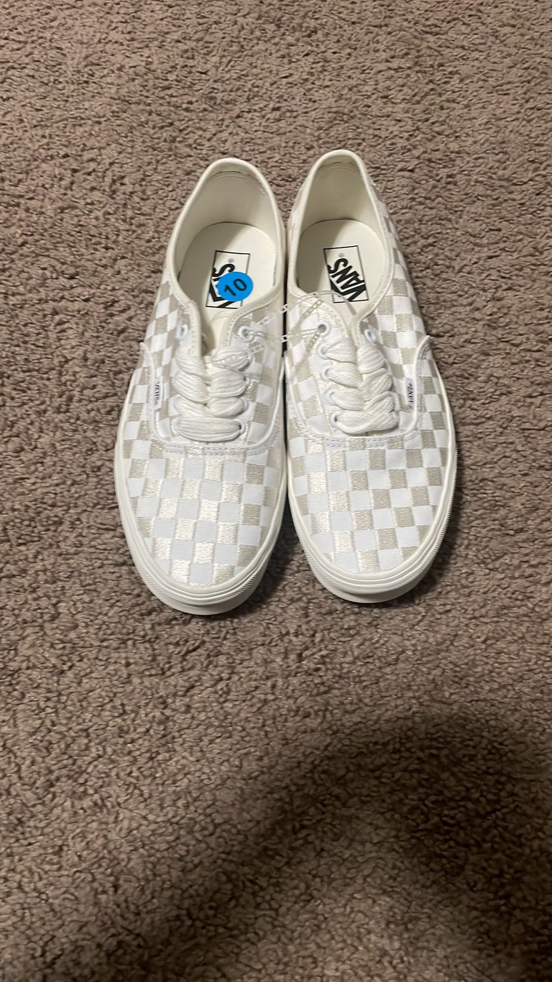 Checkered Vans size 10M