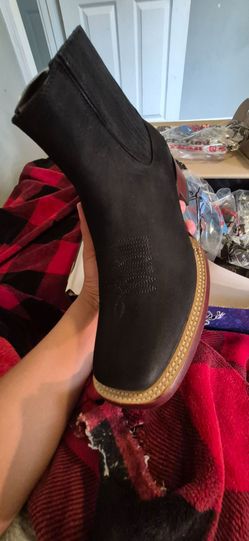Western wide square toe boots