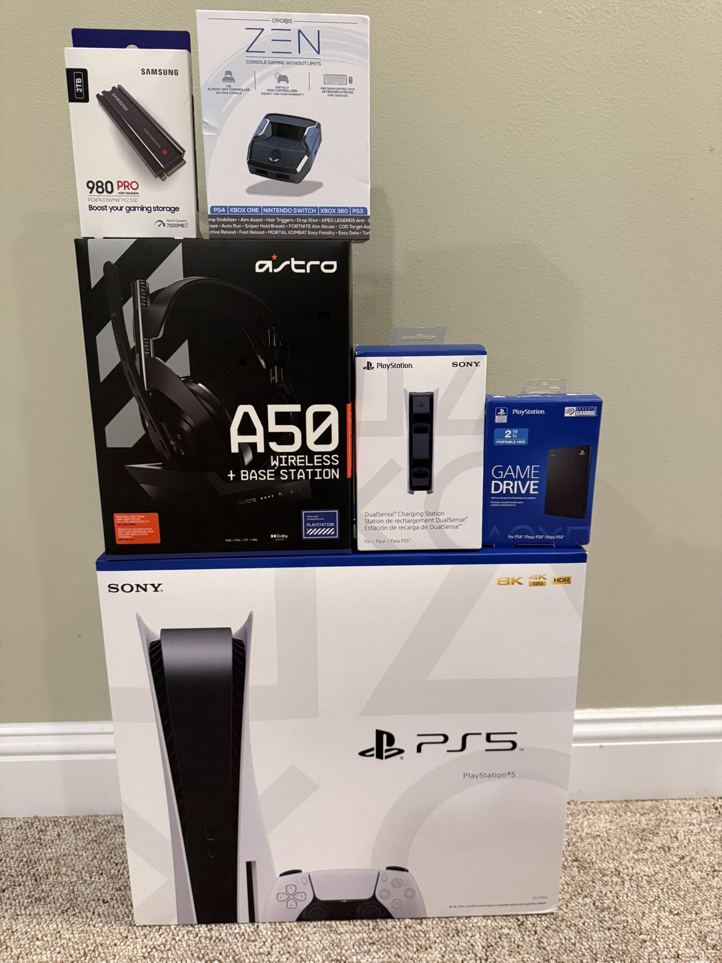 Sony PlayStation 5 PS5 3TB Disc Edition with Many Extras