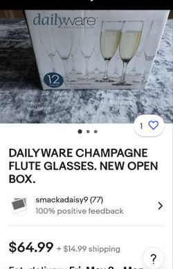 Champaign Glasses New OBO  $30 A Box Of 12