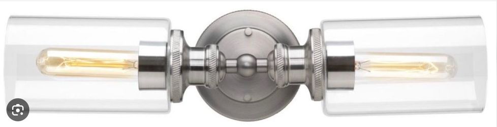 Bathroom Vanity Light-Wall Mount-Antique Nickel 18 1/2” wide