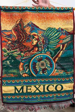 Aztec Mexican woven tapestry