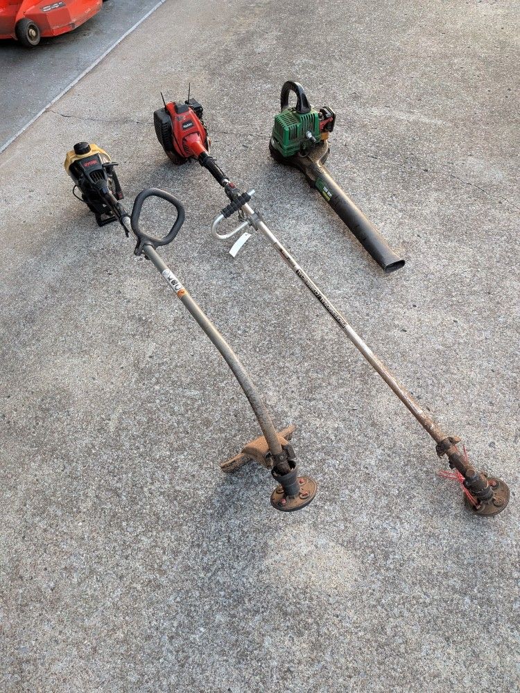3 Gas Lawn Tools – Mechanic’s Special – Trimmers & Blower