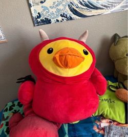 Large Devil Duck Stuffed Plush Toy