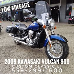 2009 Kawasaki Vulcan custom classic LT 900 Only 4,100 miles