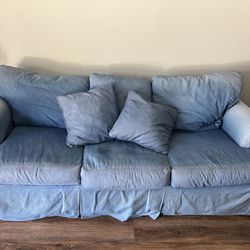 Oversized denim couch Set