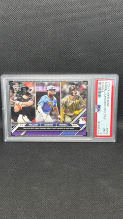 2024 Topps Now #559 Jackson Merrill Chourio Holliday Purple /25 RC PSA 9 🔥