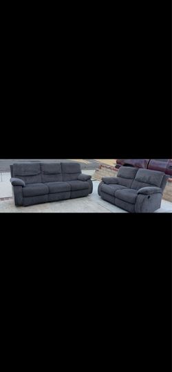 Dark gray recliner