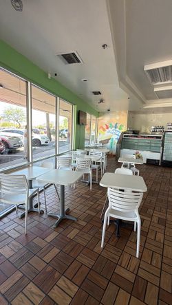 Chairs and tables