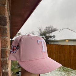 Texas Rangers Pink Blossom Hat