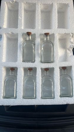 6 PCs glass with cork
