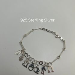 Lucky Sterling Silver Bracelet 