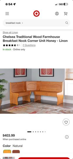Farmhouse breakfast Nook- Honey