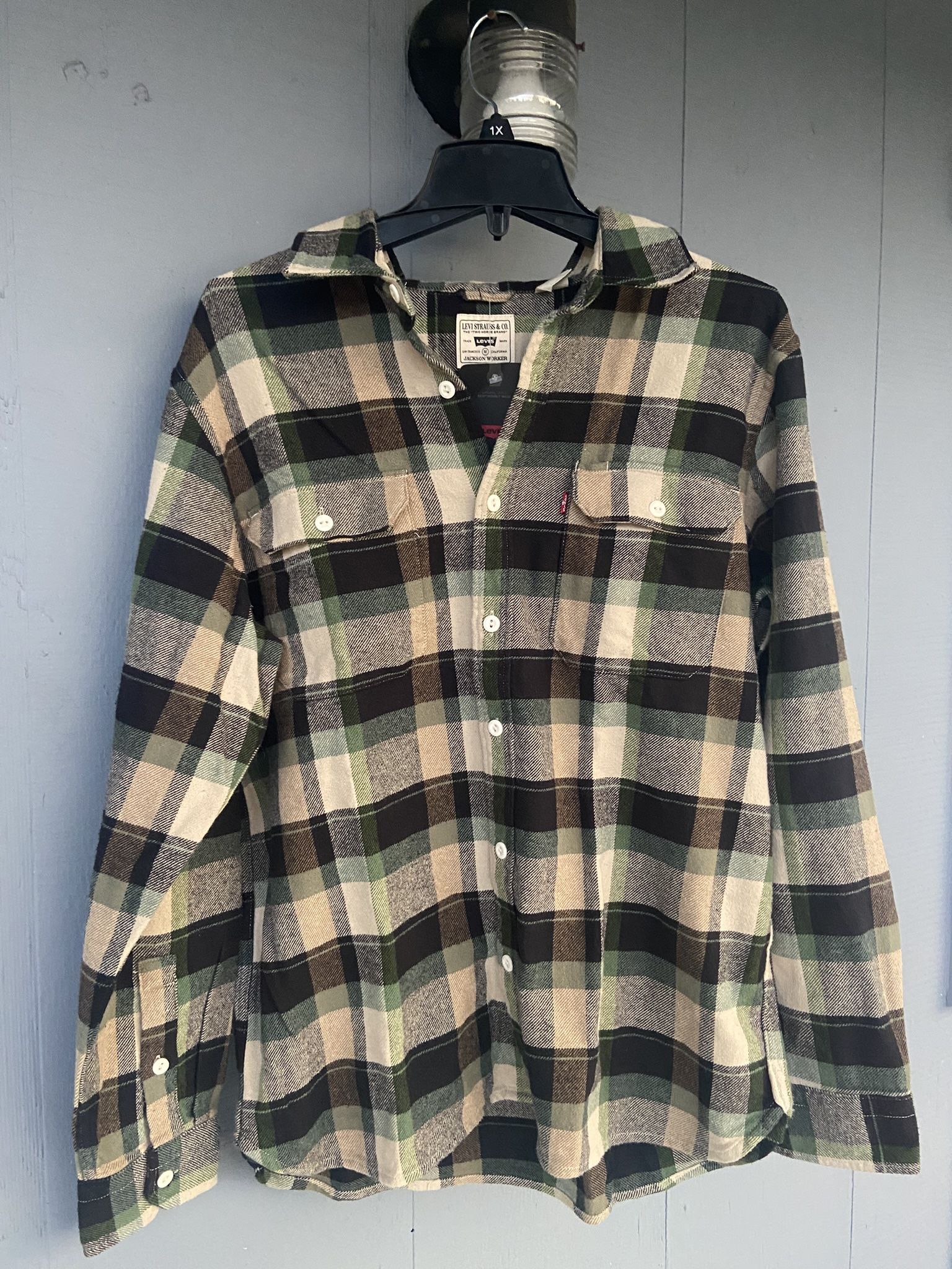 Levi’s Jackson Worker Flannel (Relaxed Fit) Medium New With Tags