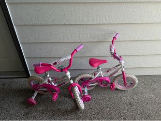 2 little girls bikes