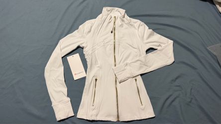 Lululemon jacket, small, white with gold accents