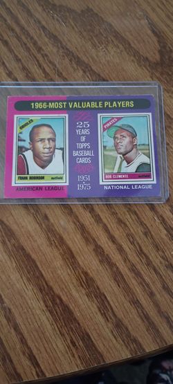 1966 most valuable players Frank Robinson and Bob Clemente