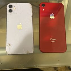 2 broken iphones