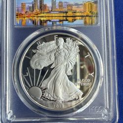 2018-W 1oz PCGS PR69DCAM EAGLE SILVER COIN 