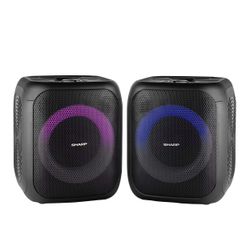 Sharp 8" Bluetooth Party Speaker, 2 pk.