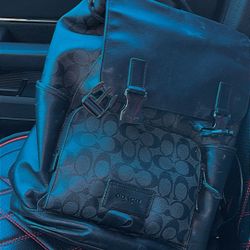 Coach track backpack canvas