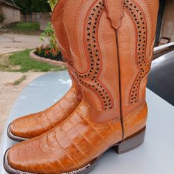Crocodile Belly Boots 