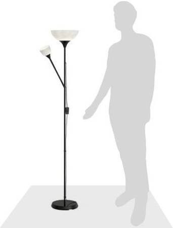 Ikea Floor Uplight Reading Lamp Black Brand New