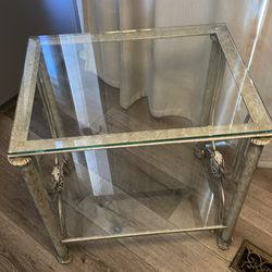 Glass end tables