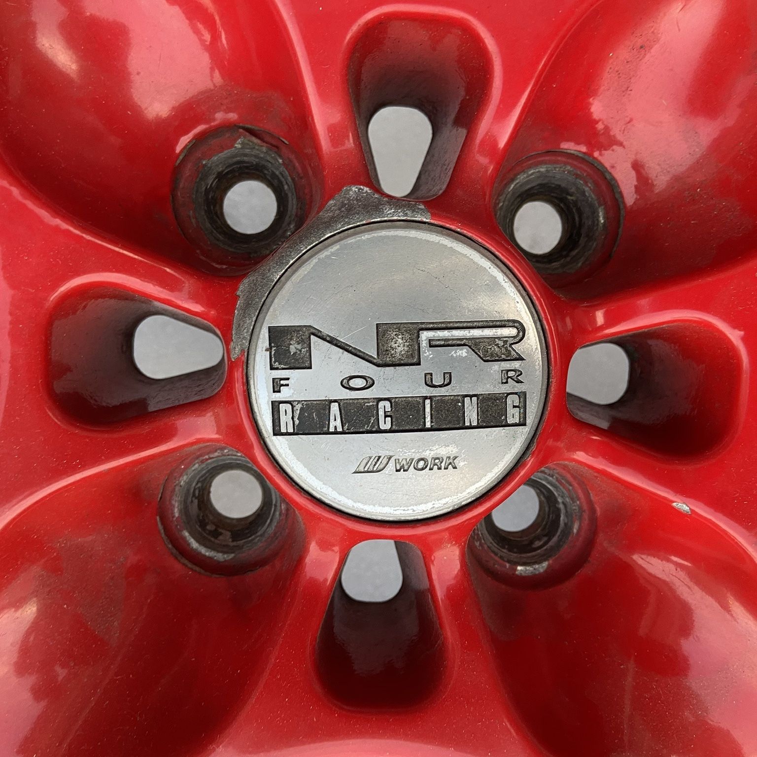 JDM Work NR4 Racing 4x100 15x6.5 Offset 32 Red for Sale in Moreno