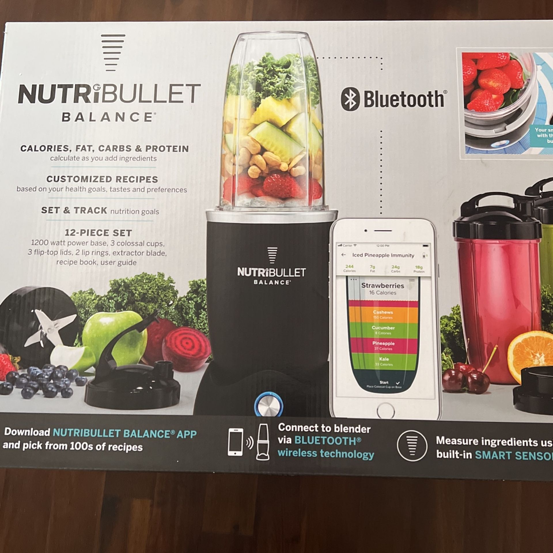 NutriBullet Balance 1200W Smart Bluetooth Enabled Blender NEW
