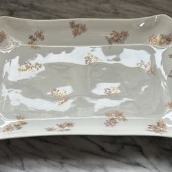 Antique French Limoges Porcelain Tray 