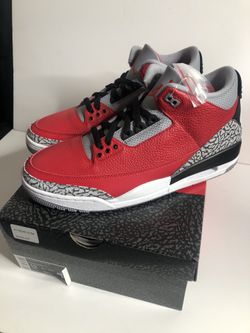 Nike air Jordan 3 red cement size 12 brand new