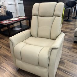 Swivel Recliner Genuine Leather