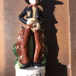 Vintage cowboy decanter