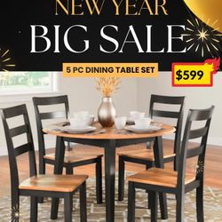5 PC DINING TABLE 