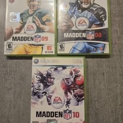 Xbox 360 MADDEN NFL 08,09 10