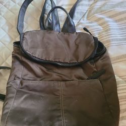 Mossimo Small Army Green Black Straps  Backpack Purse